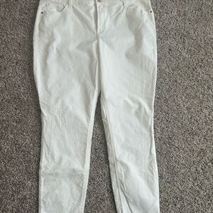 Old Navy Women's Cream Skinny Jeans
